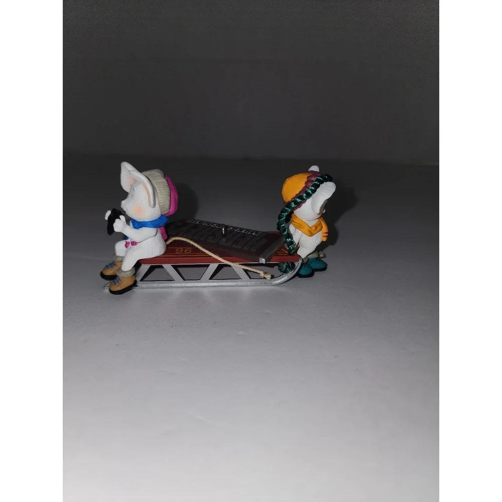 Hallmark Keepsake Ornament Time for A Treat Mice Hershey 1996‎
